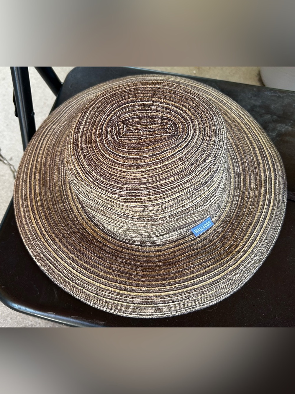 Wallaroo Hat Company Sydney Natural Brown Wide Brim Sun Womens Beach Adjustable